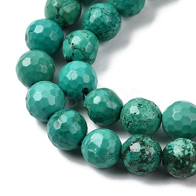 Natural Magnesite Beads Strands G-P598-E-8mm-04-1