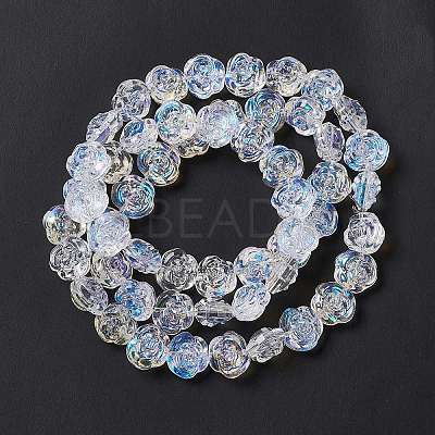 Electroplate Glass Beads Strands EGLA-L040-AB01-1