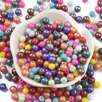 Baking Paint 3/0 Glass Seed Beads SEED-A034-02A-1