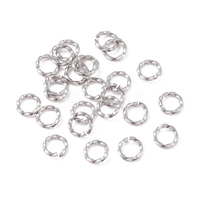 Tarnish Resistant 304 Stainless Steel Open Jump Rings X-STAS-F191-12P-A-1