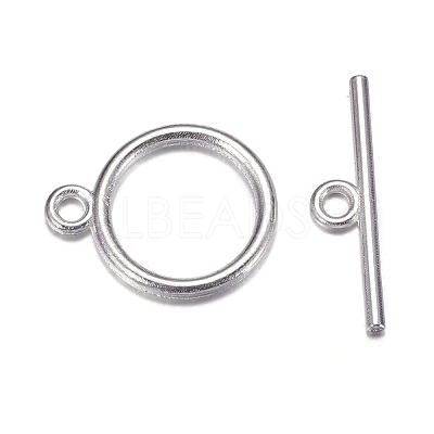 Tibetan Style Toggle Clasps X-TIBE-A12208-S-NR-1