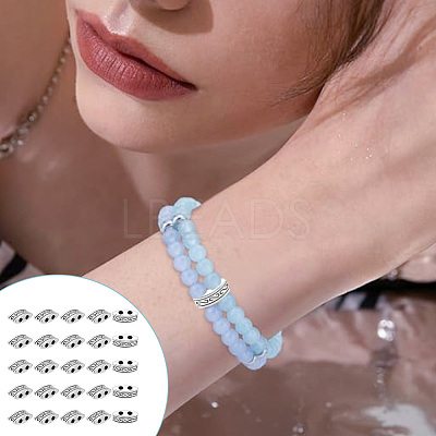 200Pcs Tibetan Style Multi-Strand Links FIND-HY0003-80-1
