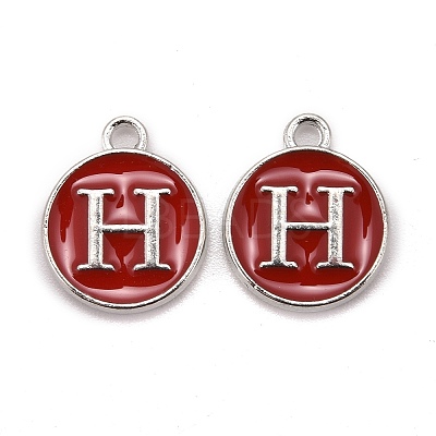 Platinum Plated Alloy Enamel Charms LS-ENAM-S118-03H-P-1