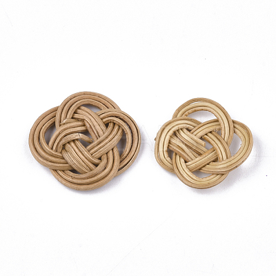 Handmade Reed Cane/Rattan Woven Pendants WOVE-T006-129B-1
