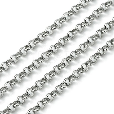 Tarnish Resistant 304 Stainless Steel Rolo Chains STAS-M032-42P-4.7mm-1