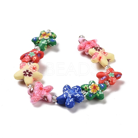Handmade Polymer Clay Beads Strands CLAY-G110-02-1