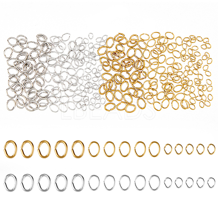 DICOSMETIC 300Pcs 6 Styles 304 Stainless Steel Jump Rings STAS-DC0011-96-1