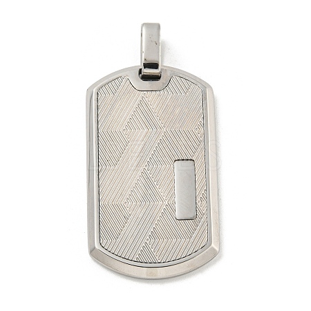 Non-Tarnish 304 Stainless Steel Pendants STAS-F307-15P-1