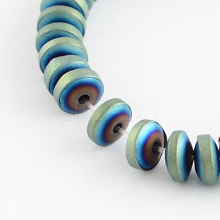 Electroplate Non-magnetic Synthetic Hematite Beads Strands G-R210-02-1