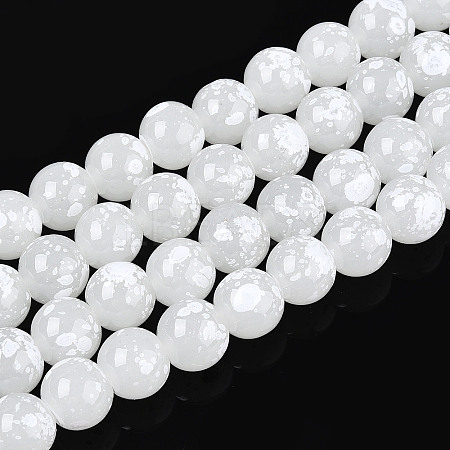 Baking Paint Glass Beads X1-DGLA-N015-10mm-01-1