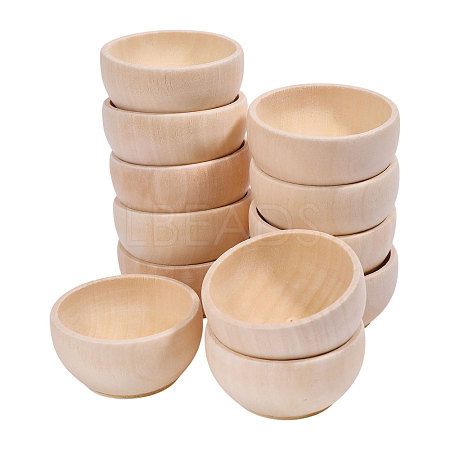 Wood Bowl DJEW-WH0042-114-1
