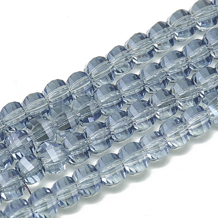 Electroplate Glass Beads Strands EGLA-Q094-A13-1