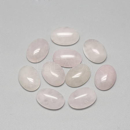 Natural Rose Quartz Cabochons G-R415-30x40-48-1