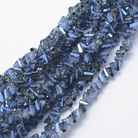 Electroplate Glass Beads Strands EGLA-J143-B-FR01-1