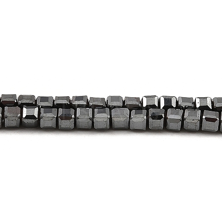 Electroplated Synthetic Non-Magnetic Hematite Beads Strands G-E606-C01-B-1