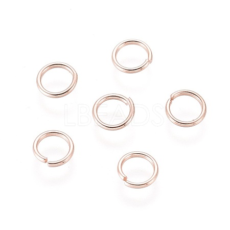304 Stainless Steel Open Jump Rings STAS-O098-01RG-09-1