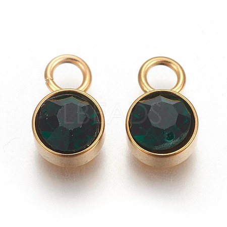 Glass Rhinestone Charms X-STAS-F189-B03-1