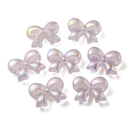 UV Plating Luminous Transparent Acrylic Beads OACR-P010-07C-1