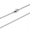 Non-Tarnish 304 Stainless Steel Cable Chain Necklace NJEW-S420-007B-P-2