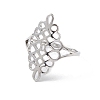 Non-Tarnish Hollow Out Chinese Knot 304 Stainless Steel Finger Ring for Women RJEW-E073-09P-2