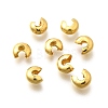 304 Stainless Steel Crimp Beads Covers STAS-P239-34G-05-1