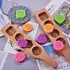 Flower & Flat Round & Square Wooden Press Mooncake Molds BAKE-SZ0001-04-5
