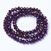 Electroplate Transparent Glass Beads Strands LS-EGLA-A034-T3mm-UA06-2