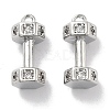 Brass Micro Pave Clear Cubic Zirconia Pendants KK-M102-46P-1