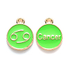 Alloy Enamel Pendants ENAM-S124-01A-06D-1