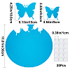 1 Set Plastic Mirror Wall Stickers AJEW-CN0001-65D-2