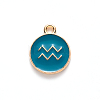 Alloy Enamel Pendants X-ENAM-S124-01B-05J-2