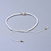 Nylon Thread Braided Beads Bracelets BJEW-JB04346-09-3