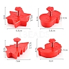 Christmas Themed Plastic Plastic Cookie Cutters BAKE-PW0007-023-2