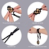 Braided Waxed Cotton Thread Cords Macrame Pouch Necklace Making AJEW-SW00022-15-3