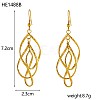 304 Stainless Steel Dangle Earrings STAS-OY016-87G-2