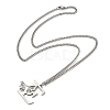 201 Stainless Steel Necklace NJEW-Q336-01E-P-1