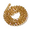 Electroplate Transparent Glass Beads Strands EGLA-A035-T8mm-L17-2