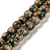Handmade Dichroic Foil Glass Beads Strands DICH-U001-02H-1