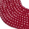 Lab Grown Red Corundum Beads Strands GG-CBAC488-04A-3