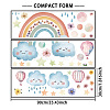 Translucent PVC Self Adhesive Wall Stickers STIC-WH0015-365-2