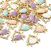 40Pcs 4 Colors Eco-Friendly Zinc Alloy Pendants ENAM-CJ0002-30-6