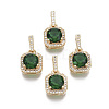 Brass Cubic Zirconia Pendants KK-R134-018-NF-1