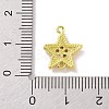 Real 18K Gold Plated Brass Micro Pave Cubic Zirconia Connector Charms KK-L209-047G-01-3