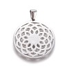 Non-Tarnish 304 Stainless Steel Pendants STAS-F219-03P-1