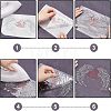 Heart with Wing Glitter Hotfix Rhinestone DIY-WH0301-41-5