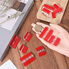 Gorgecraft 12Pcs 3 Styles Acrylic Self Adhesive Hinge FIND-GF0005-56-3