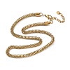 304 Stainless Steel Chain Necklaces for Women SA-CBA4051-14G-2