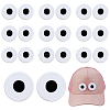 20Pcs Eyes Polyester Embroidery Iron on/Sew on Patches DIY-GA0010-06A-01-1