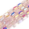Electroplate Glass Beads Strands EGLA-D031-01-08-1