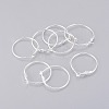 Brass Hoop Earrings X-EC108-1NFS-1